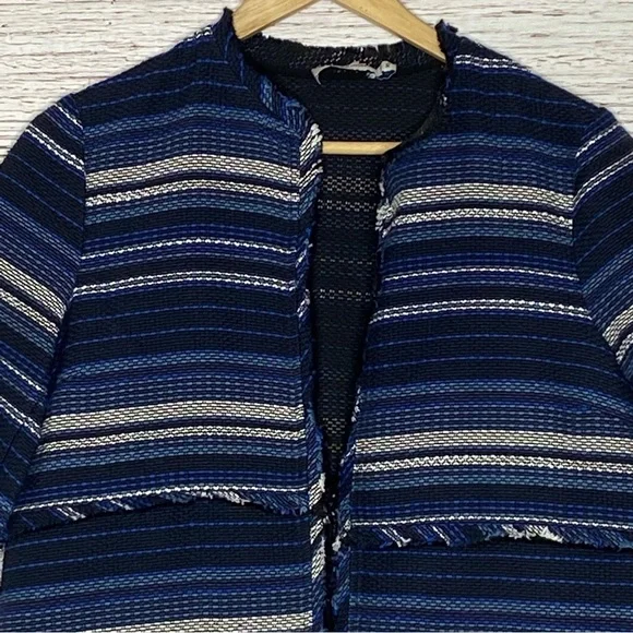 Vineyard Vines Striped Woven Jacket In Blue Sz XS - Picture 4 of 11